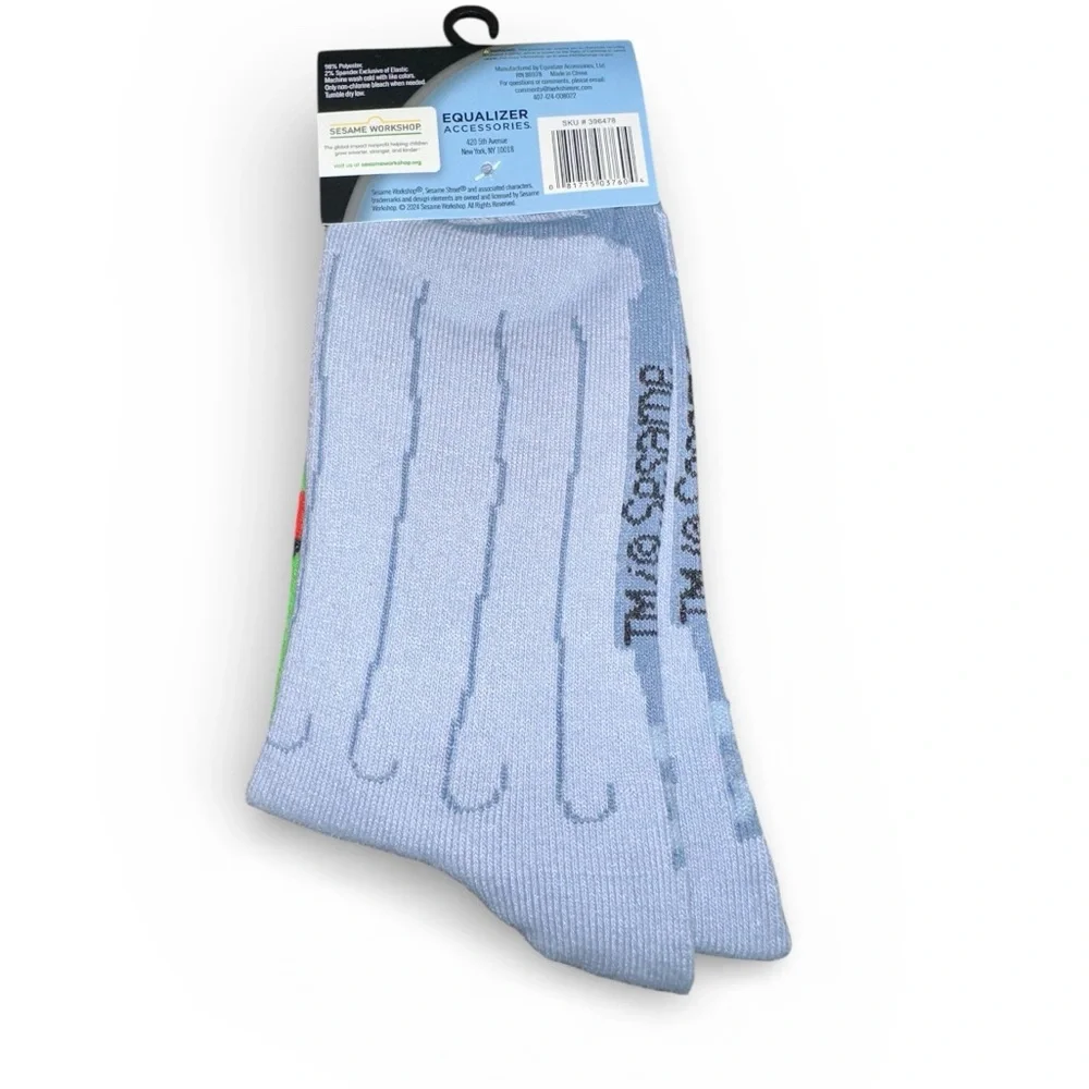 Sesame‎ Street Oscar the Grouch Socks size 9-13 NWT